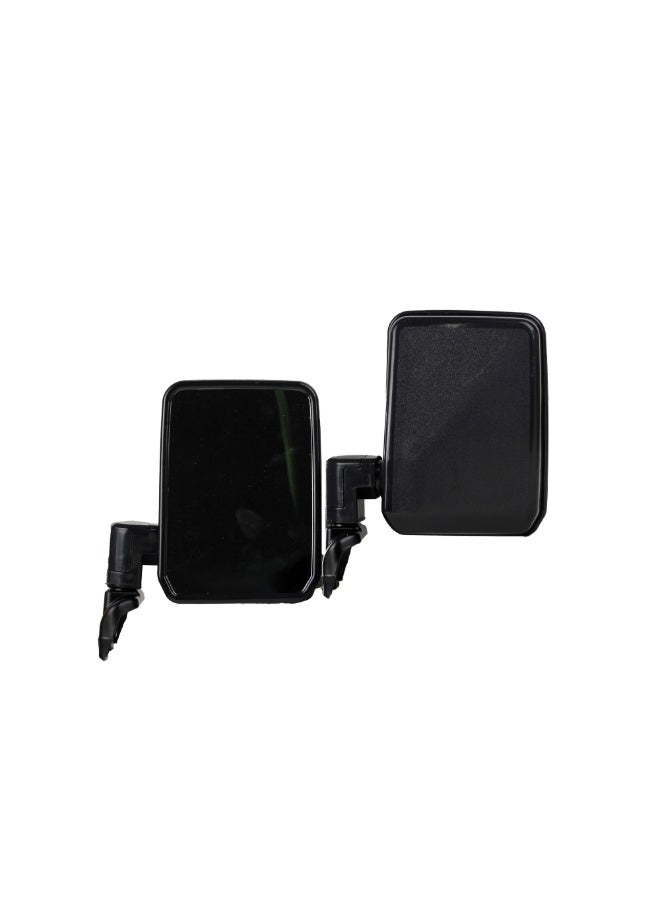 طقم مرايات جانبية سوداء لاند كروزر بيك أب شاص وربع - Image 1